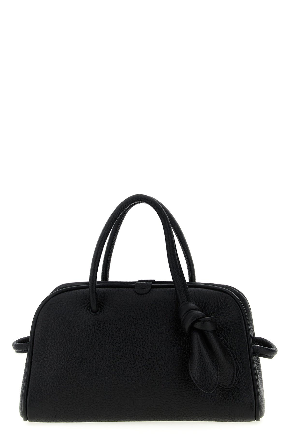 le petit turismo hammered leather bowling handbag