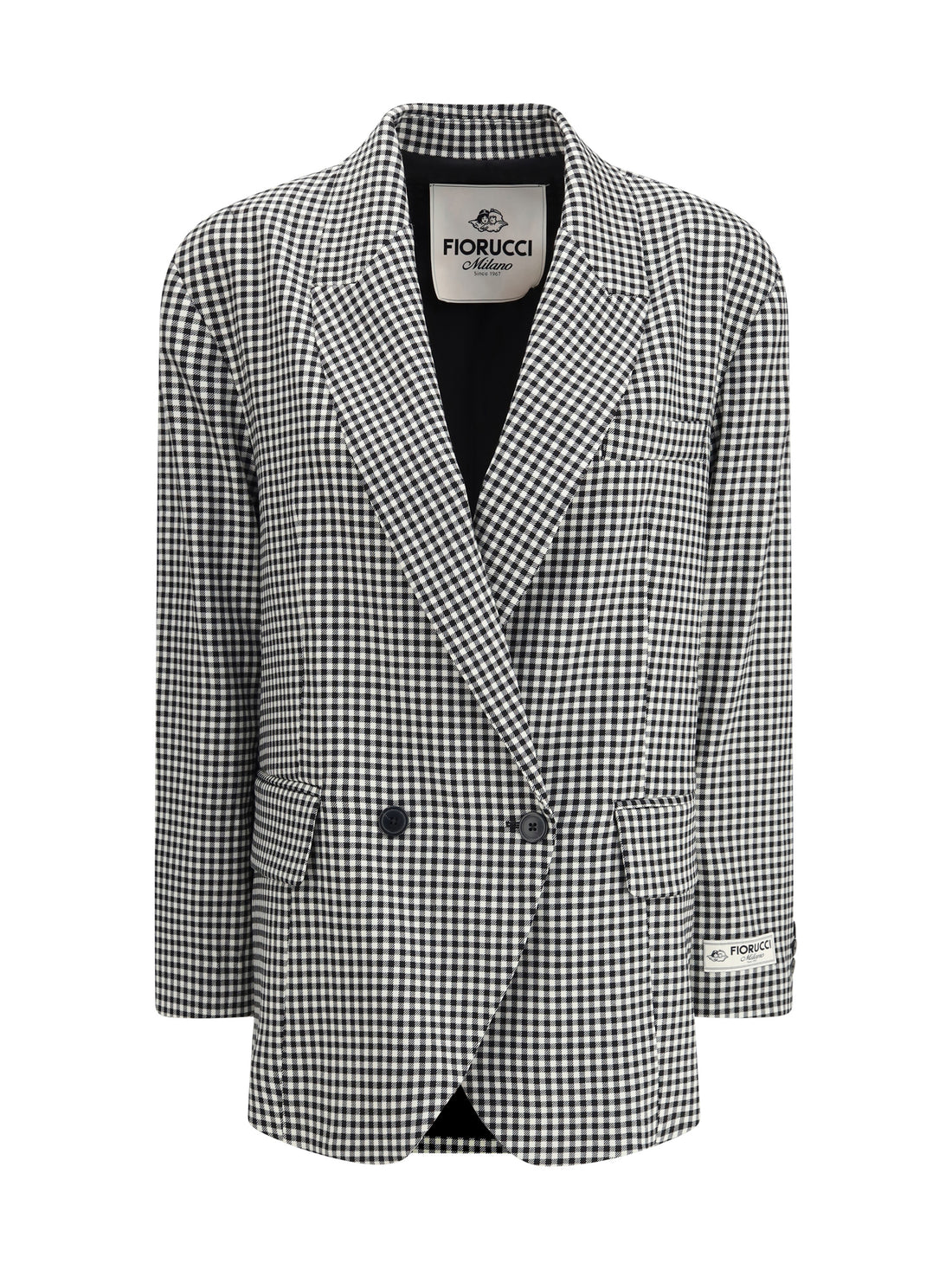 FIORUCCI 40 gingham blazer