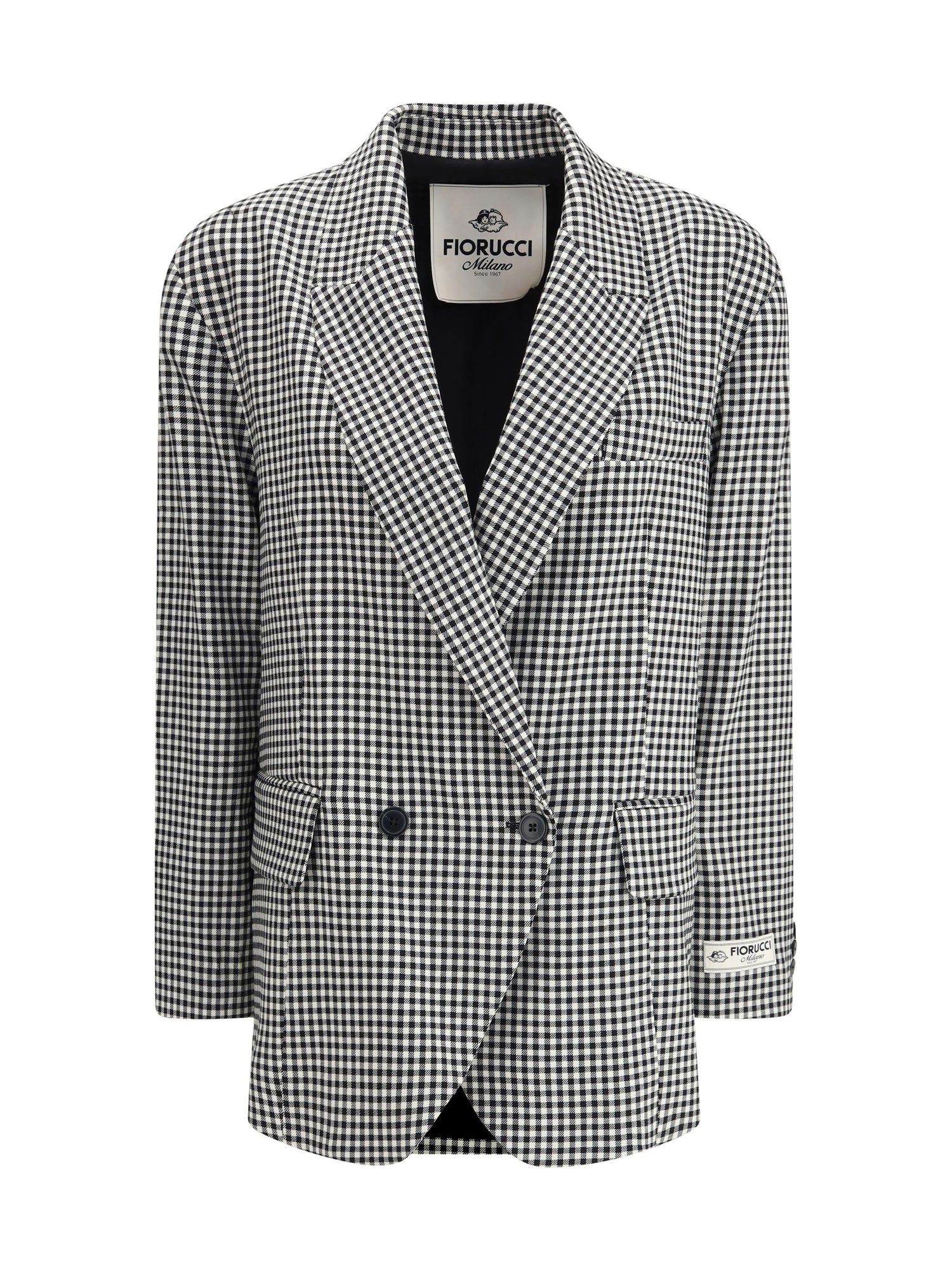 FIORUCCI 40 gingham blazer