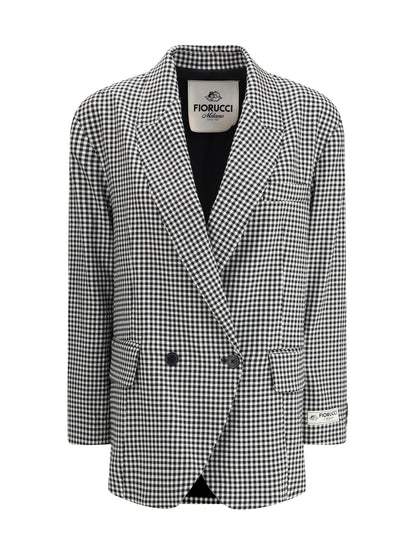 FIORUCCI 40 gingham blazer