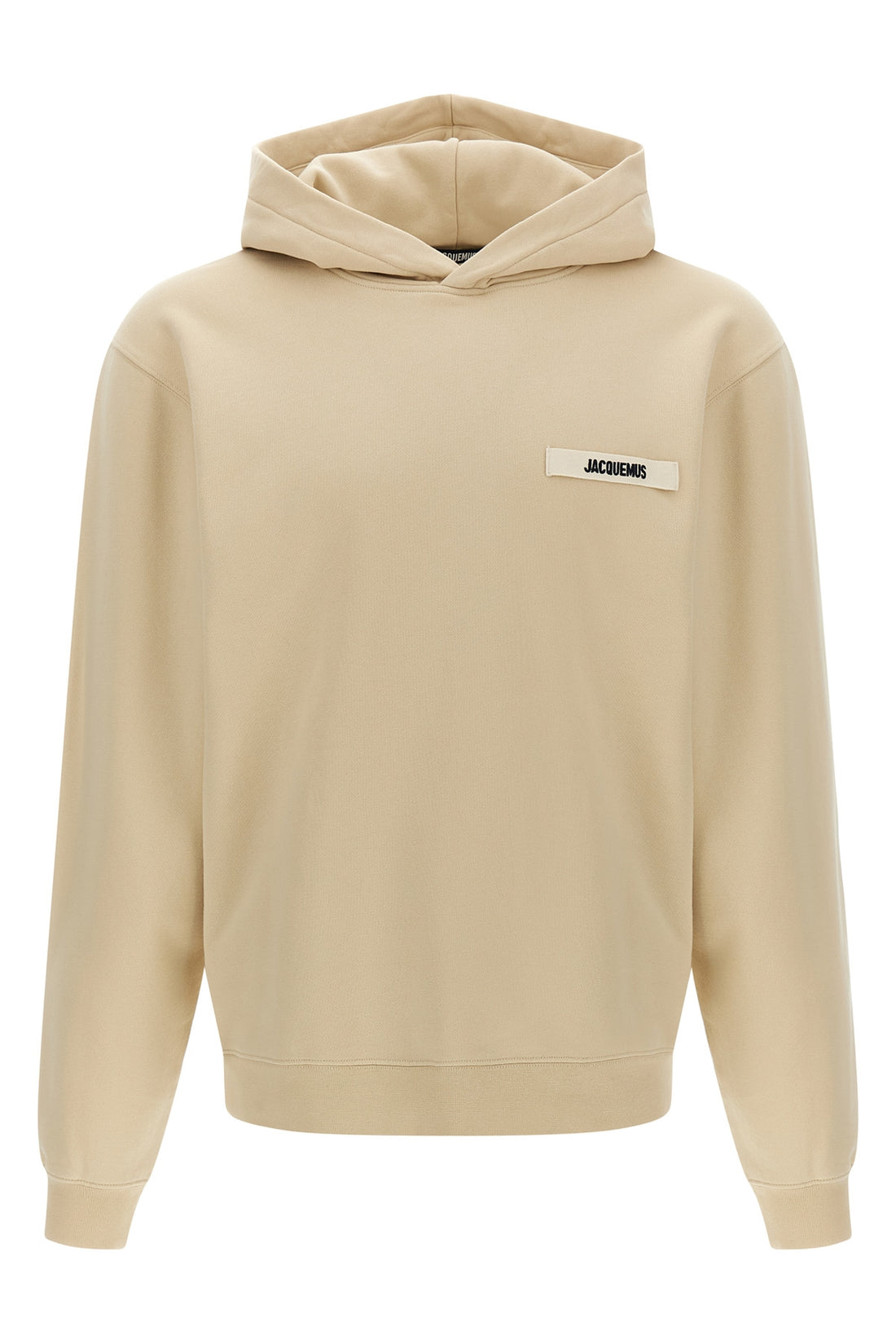 JACQUEMUS L le hoodie gros-grain hoodie in slightly fleece cotton