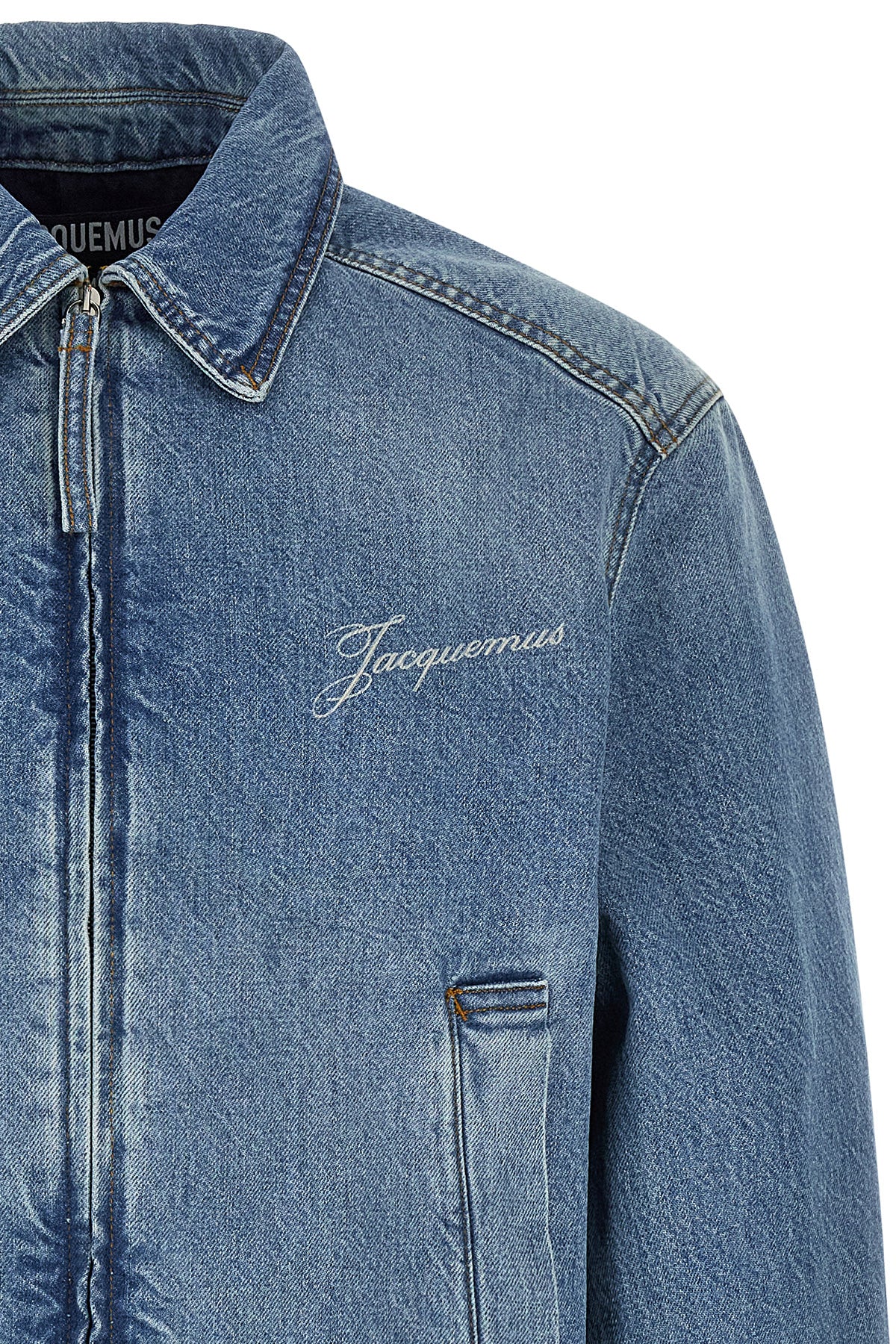 the jacquemus la veste de-nîmes canevas denim jacket