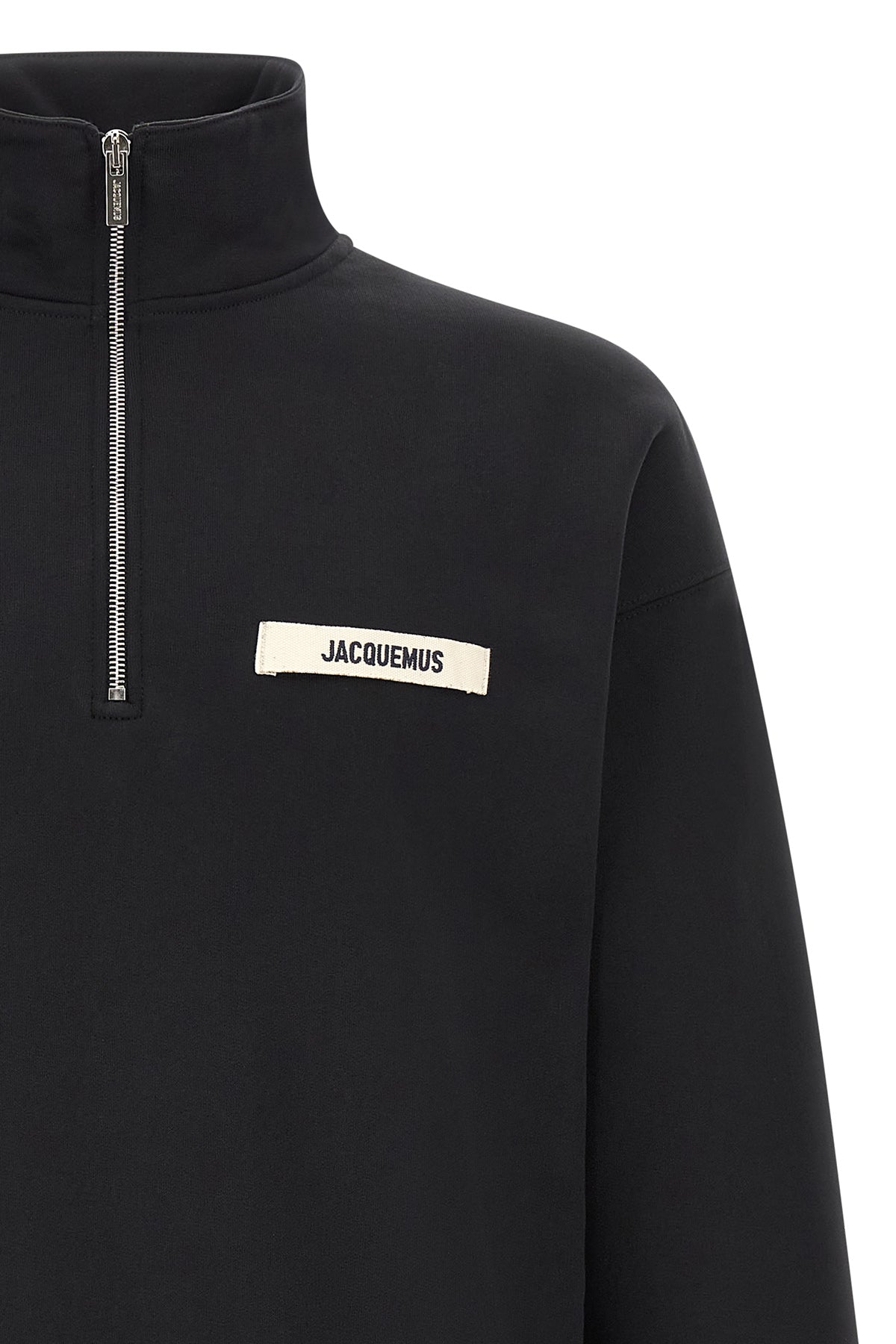 the jacquemus le camionneur gros grain turtleneck sweatshirt