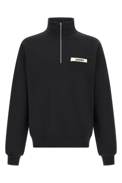 the jacquemus le camionneur gros grain turtleneck sweatshirt