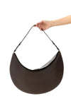 le sac ovalo leather shoulder bag