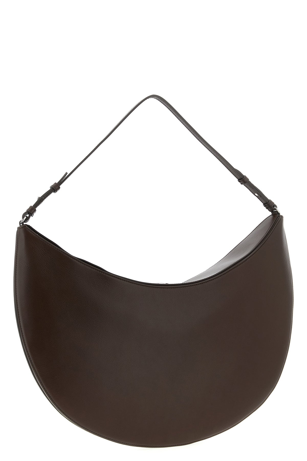 le sac ovalo leather shoulder bag