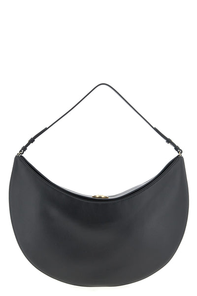 le sac ovalo leather shoulder bag