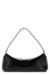 la pochette ovalo shoulder bag in crocodile-effect print leather