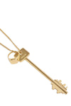 key adjustable metal necklace