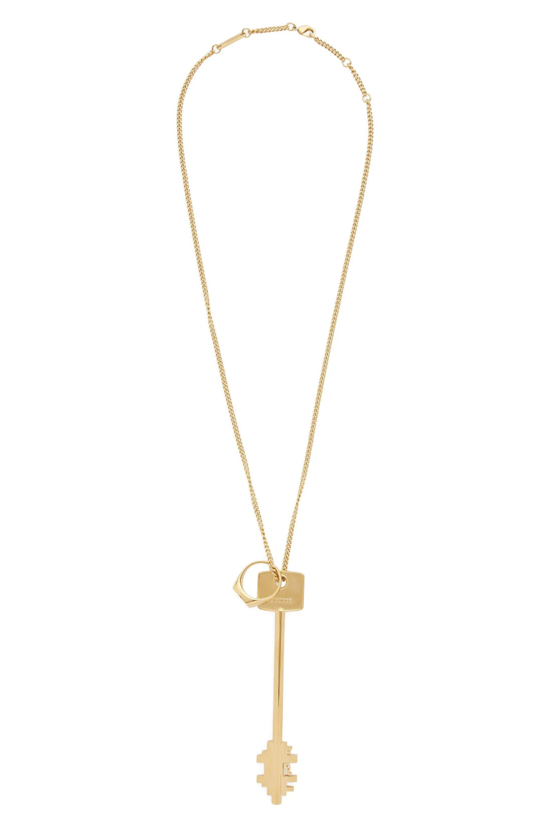 RABANNE OS key adjustable metal necklace