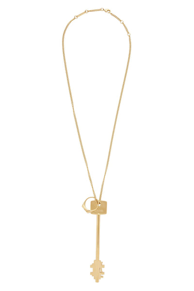 key adjustable metal necklace