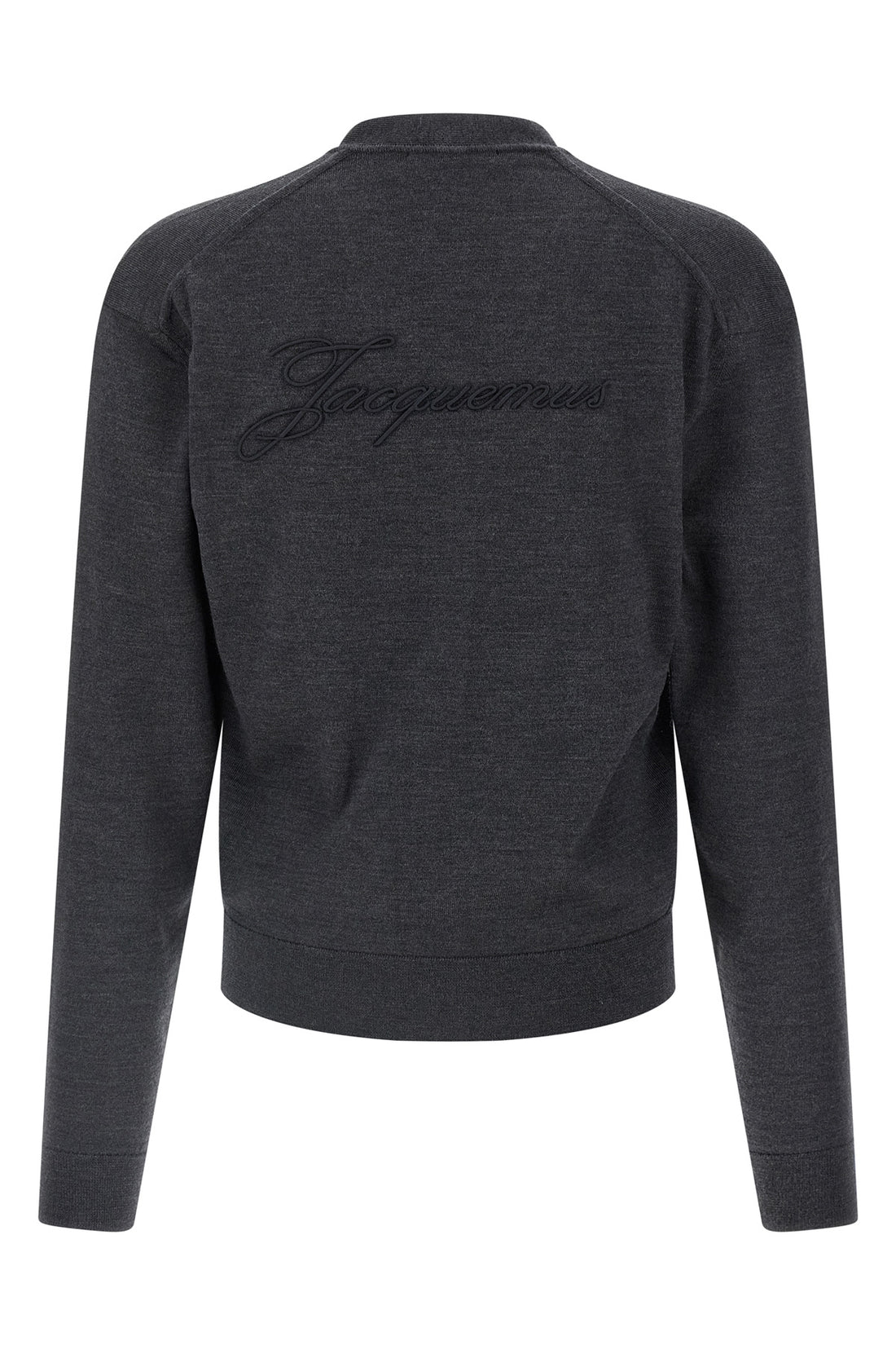 JACQUEMUS L le cardigan brodé merino wool cardigan