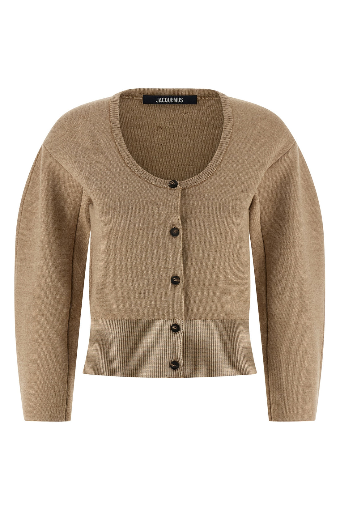 JACQUEMUS 34 le gilet doppio cardigan in heavy knit in merino wool blend