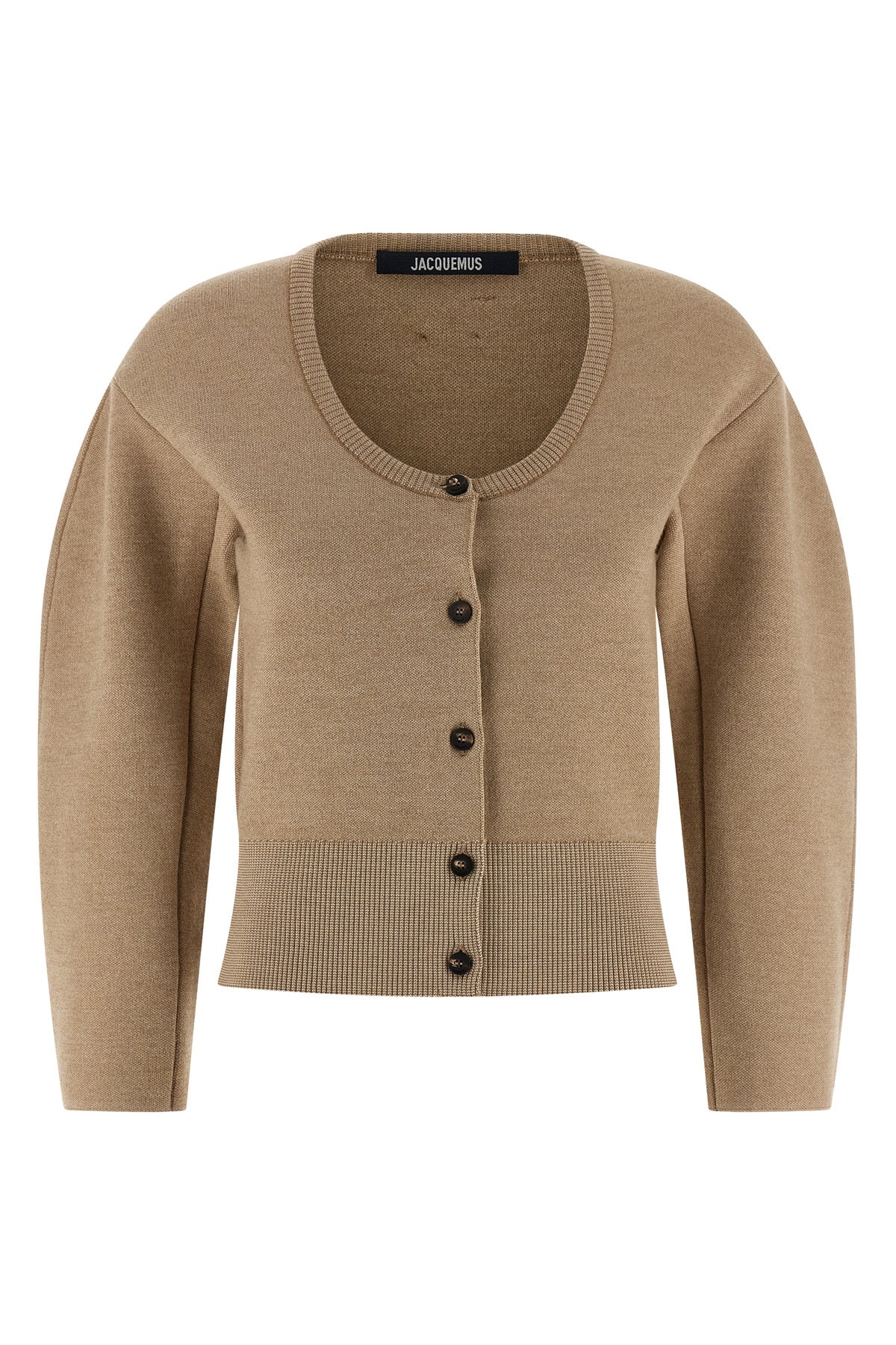 le gilet doppio cardigan in heavy knit in merino wool blend