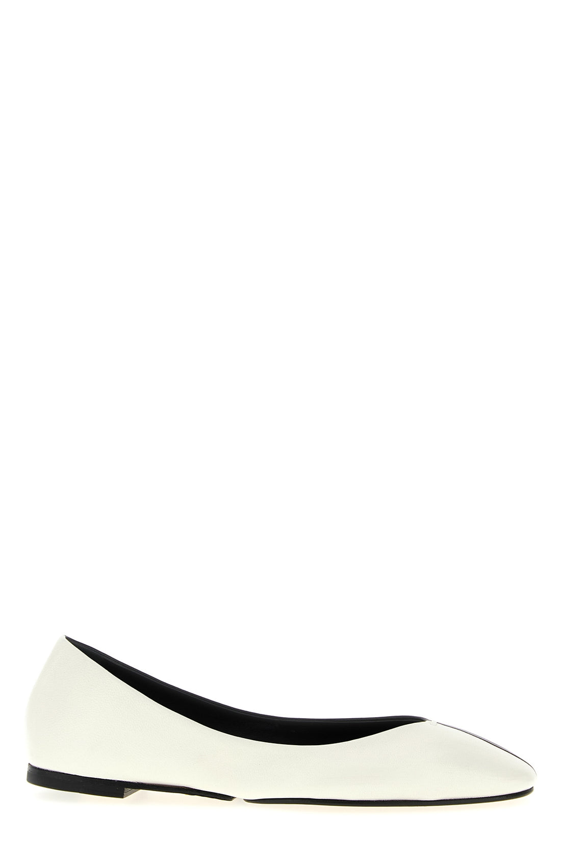 JACQUEMUS 37 les ballerines ovalo two-tone leather ballet flats