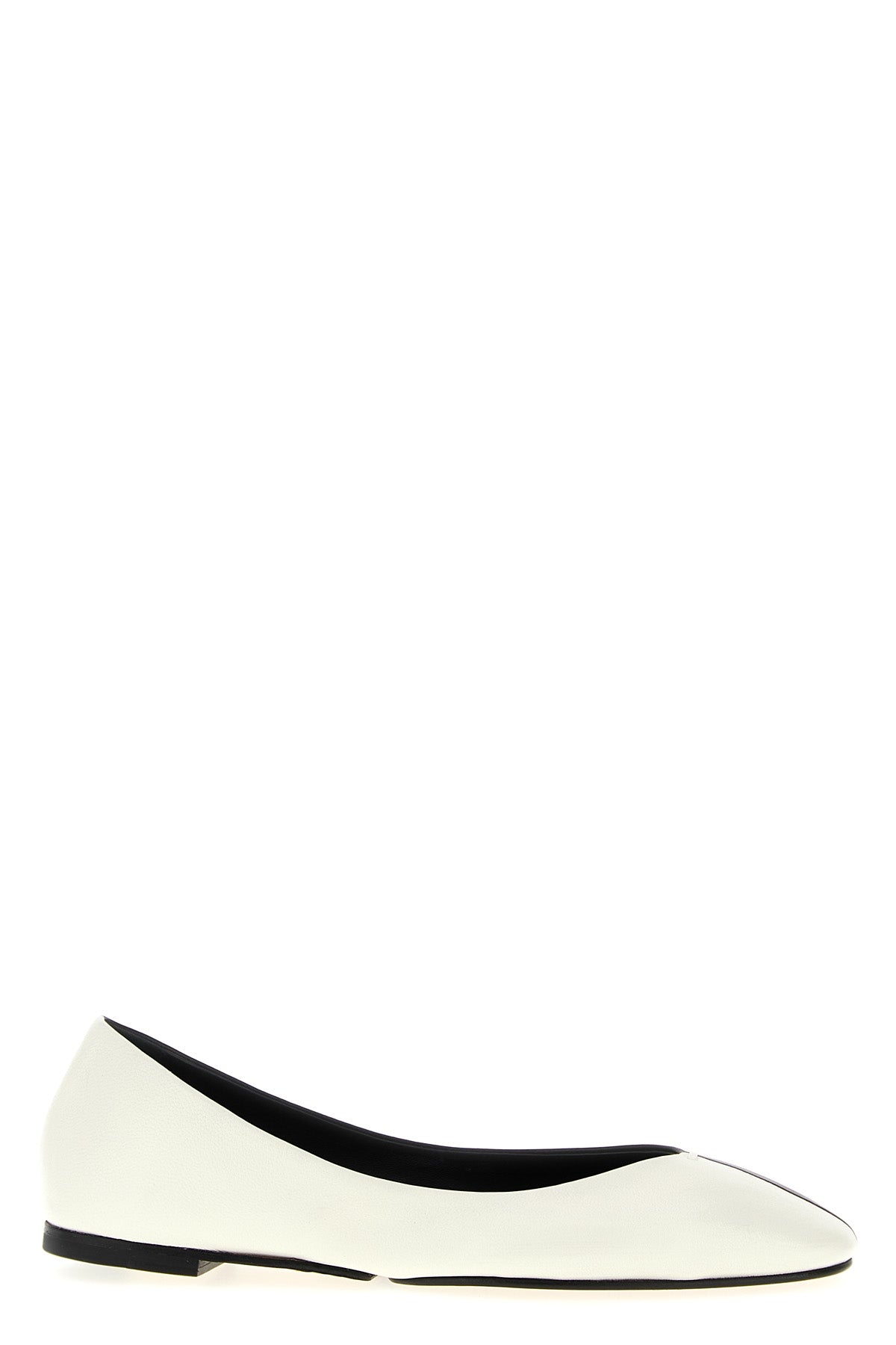 les ballerines ovalo two-tone leather ballet flats