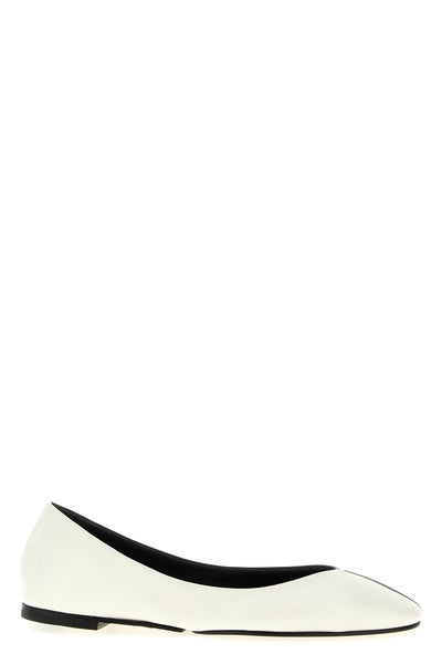 les ballerines ovalo two-tone leather ballet flats