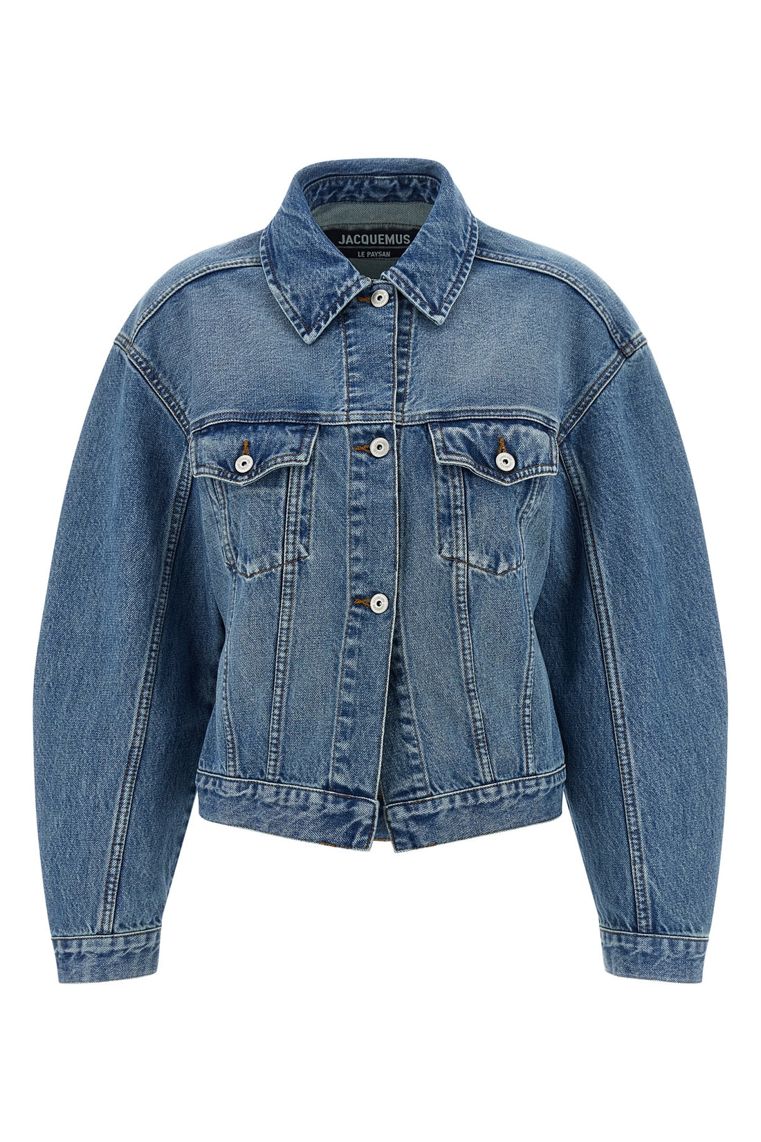 JACQUEMUS 34 la veste de-nimes jacket in washed cotton denim