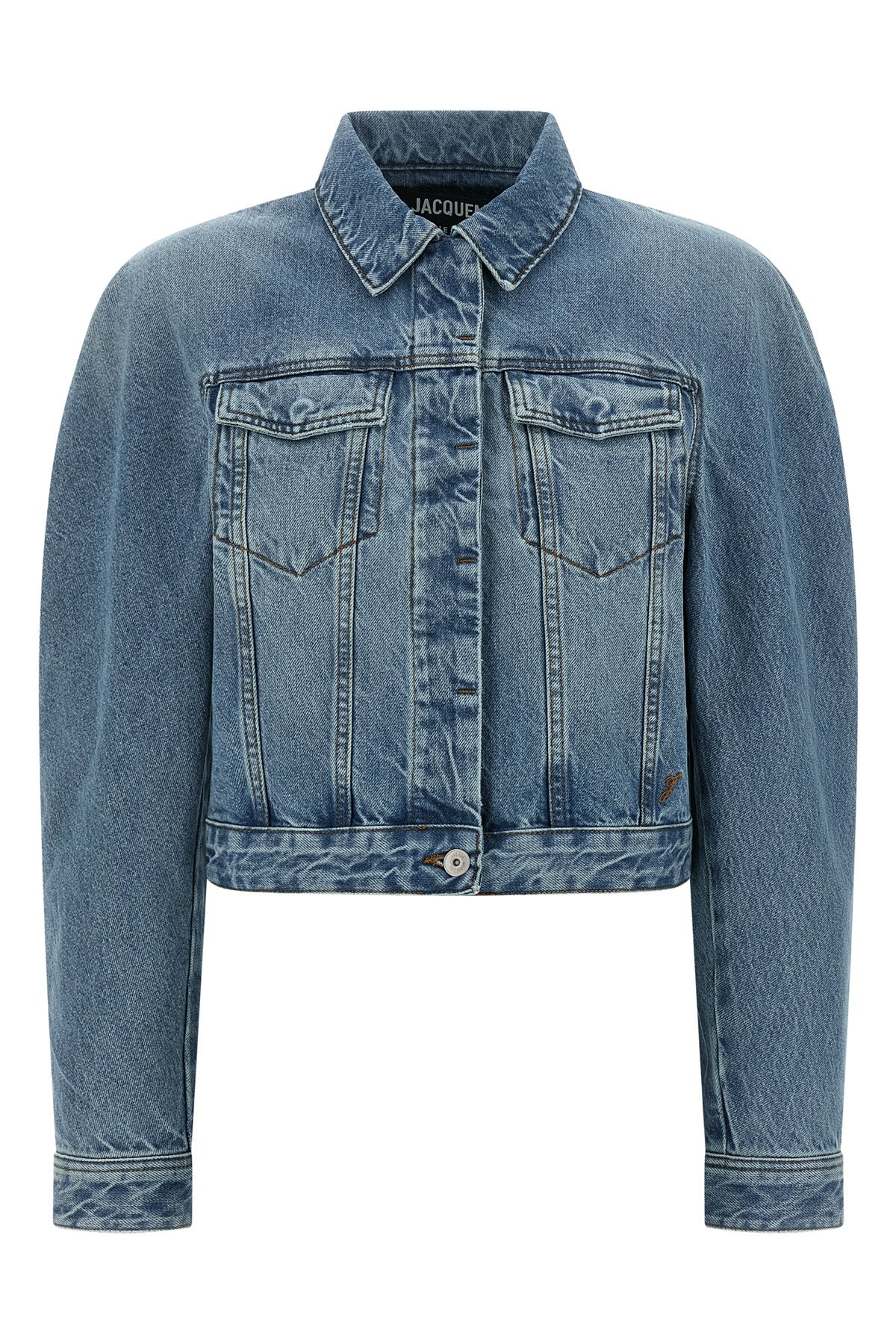 denim jacket la veste de-nimes ovalo slightly short at the waist