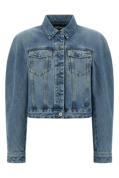 denim jacket la veste de-nimes ovalo slightly short at the waist