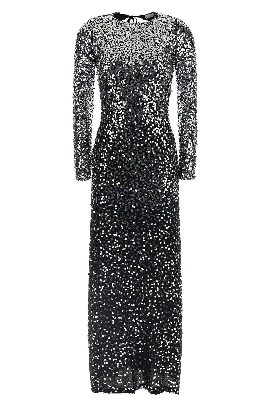 RABANNE 38 long dress in second-skin stretch jersey