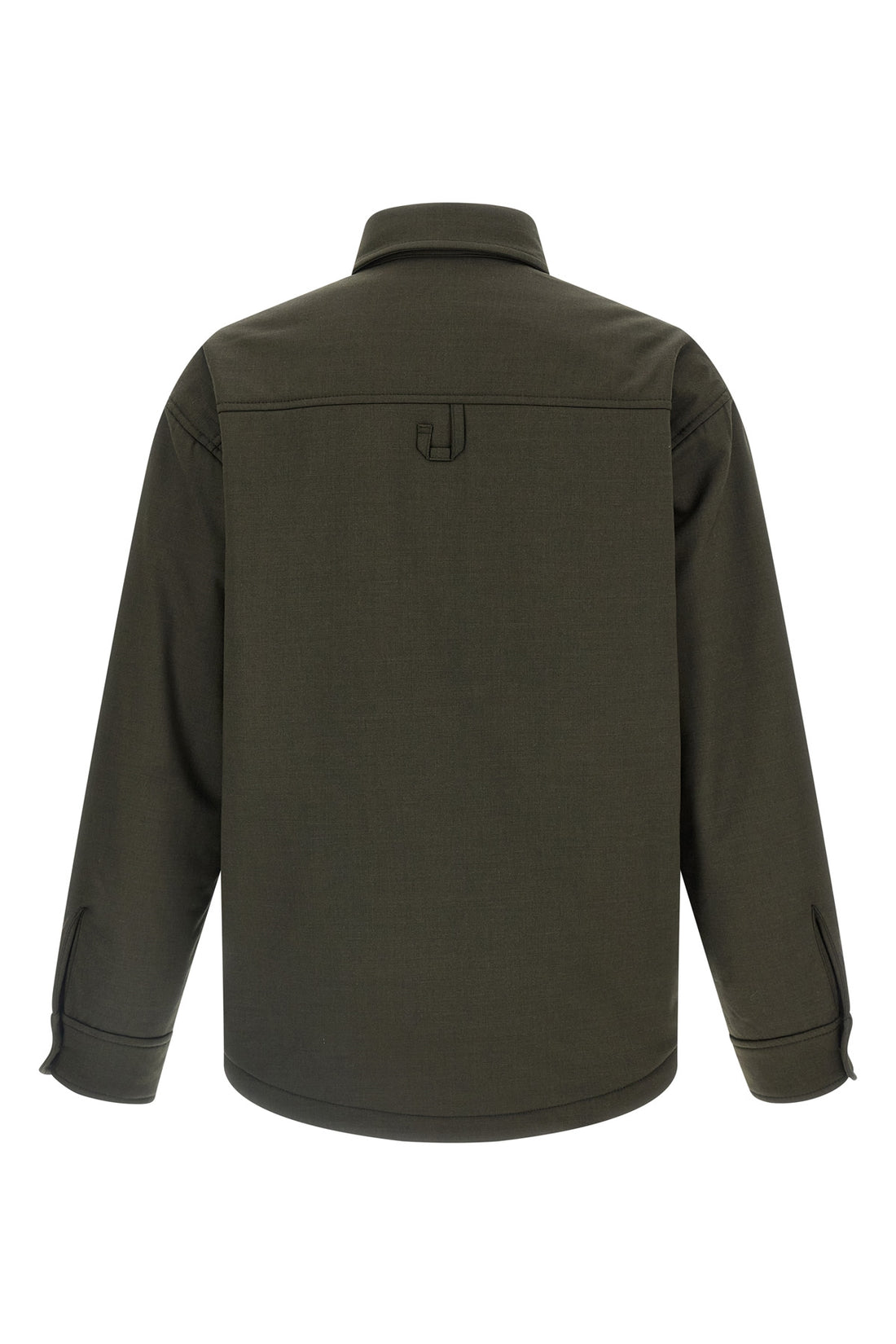 JACQUEMUS 50 padded and lined fresh wool overshirt la chemise boulanger