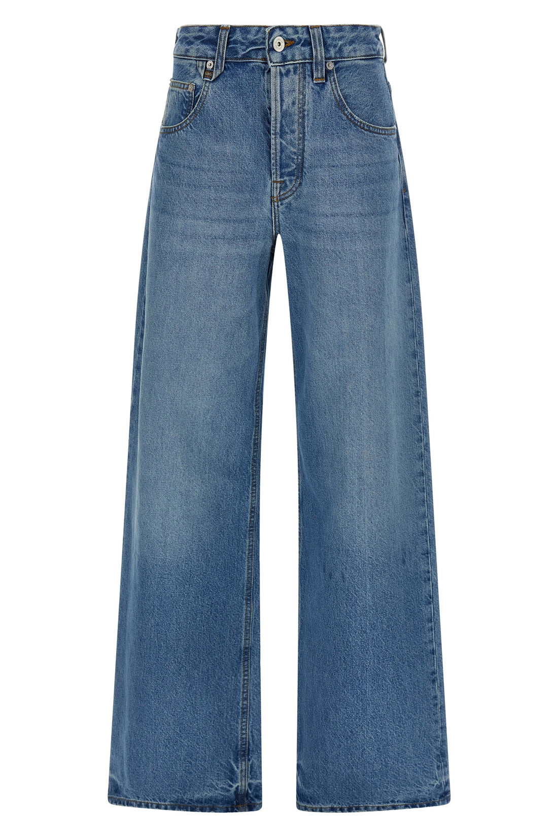 JACQUEMUS 26 le de-nîmes large medium washed cotton denim jeans
