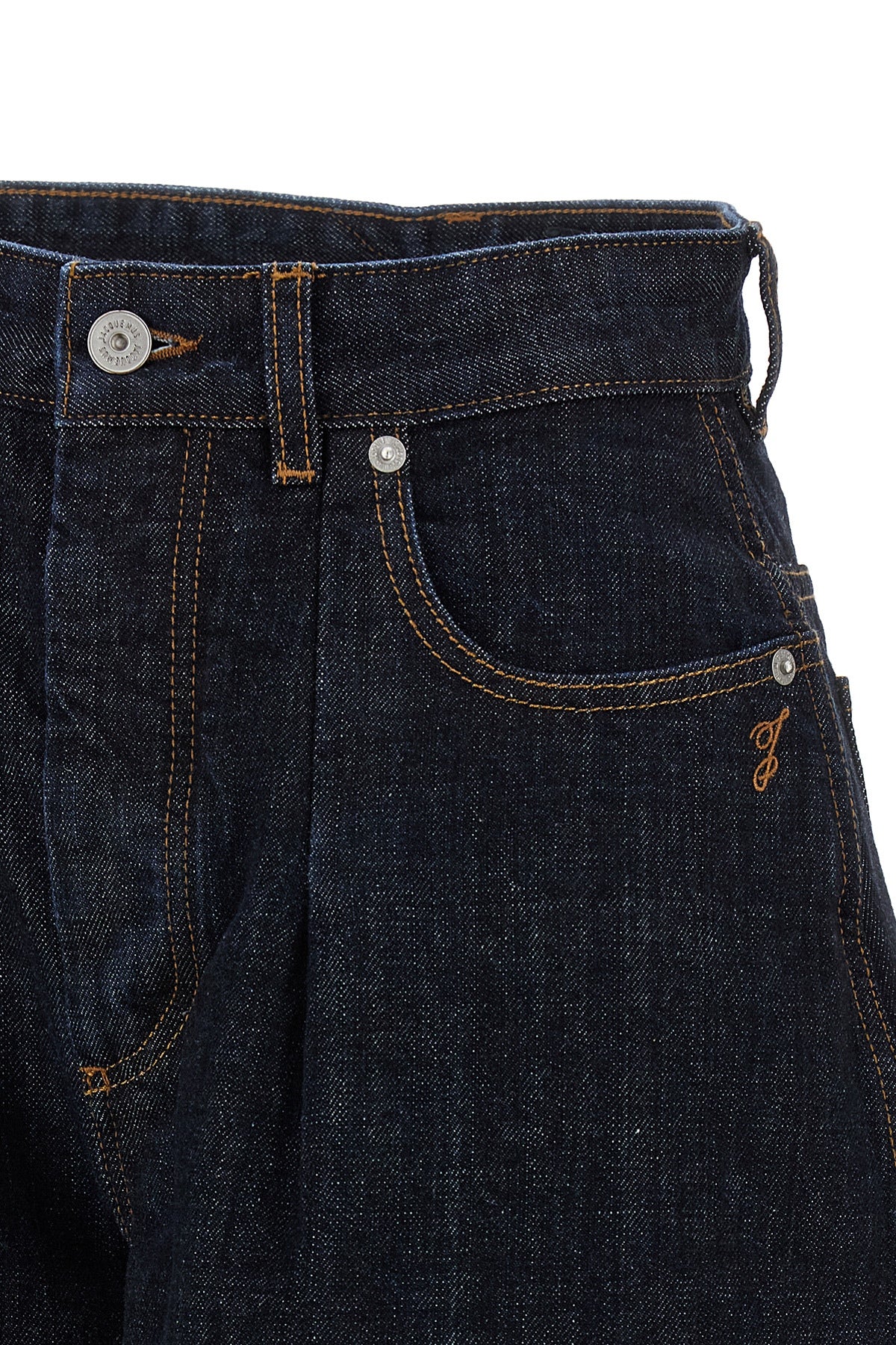 high-waist cotton denim le de-nimes ovalo jeans