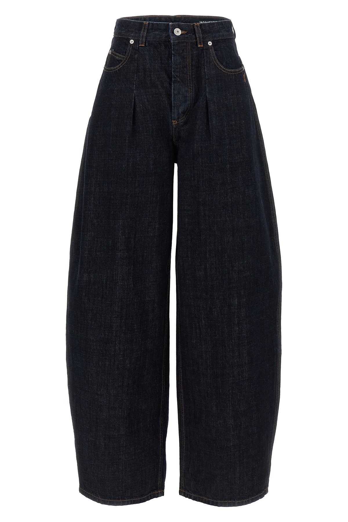 high-waist cotton denim le de-nimes ovalo jeans