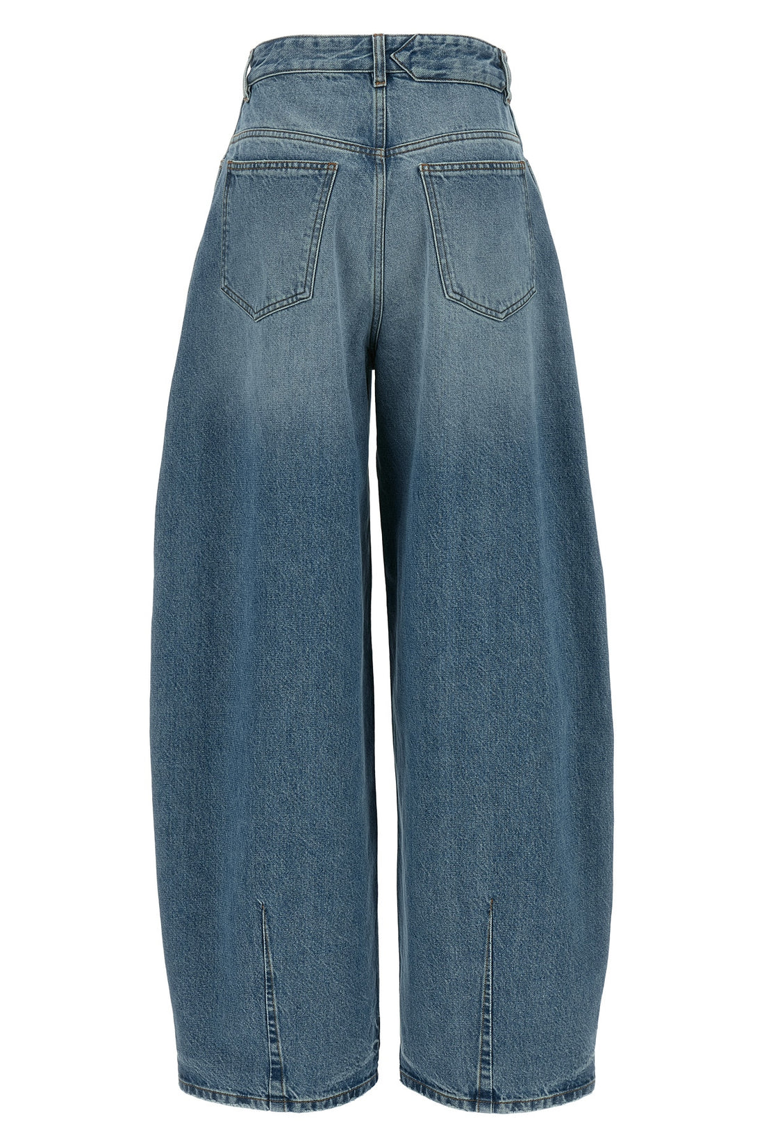 JACQUEMUS 23 high-waist cotton denim le de-nimes ovalo jeans