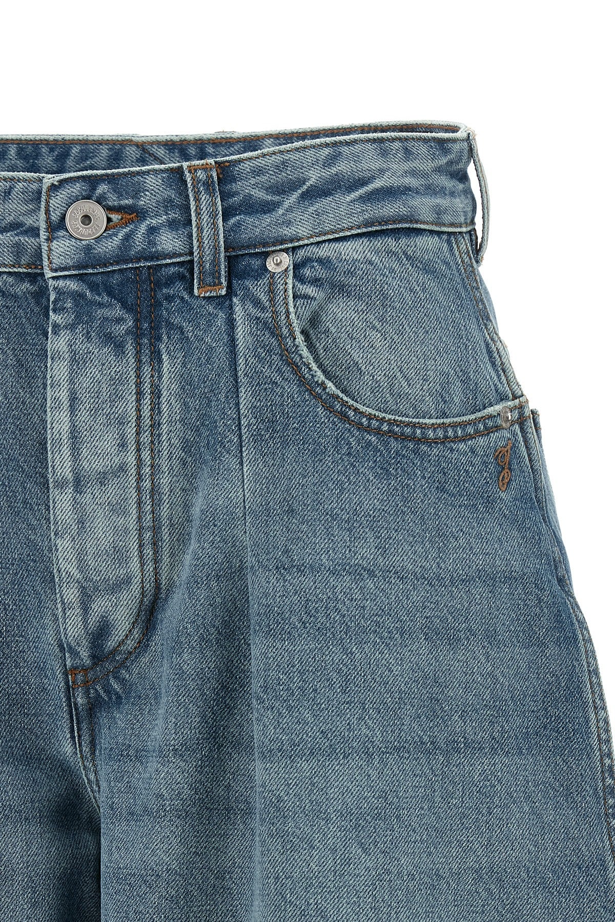 high-waist cotton denim le de-nimes ovalo jeans