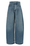 high-waist cotton denim le de-nimes ovalo jeans