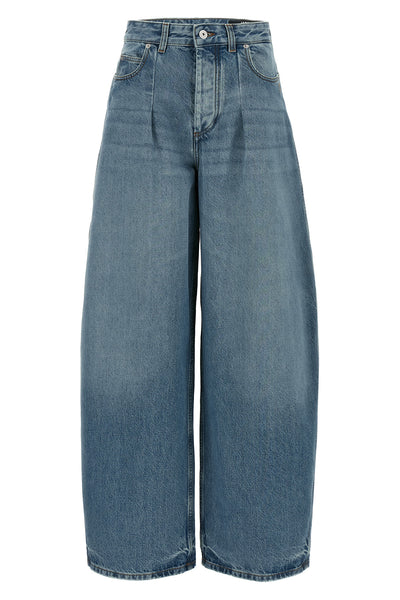 high-waist cotton denim le de-nimes ovalo jeans