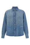 la chemise de-nîmes simon shirt in washed cotton denim