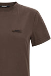 the jacquemus le t-shirt gros-grain pure cotton jersey t-shirt features an ess