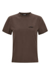 the jacquemus le t-shirt gros-grain pure cotton jersey t-shirt features an ess