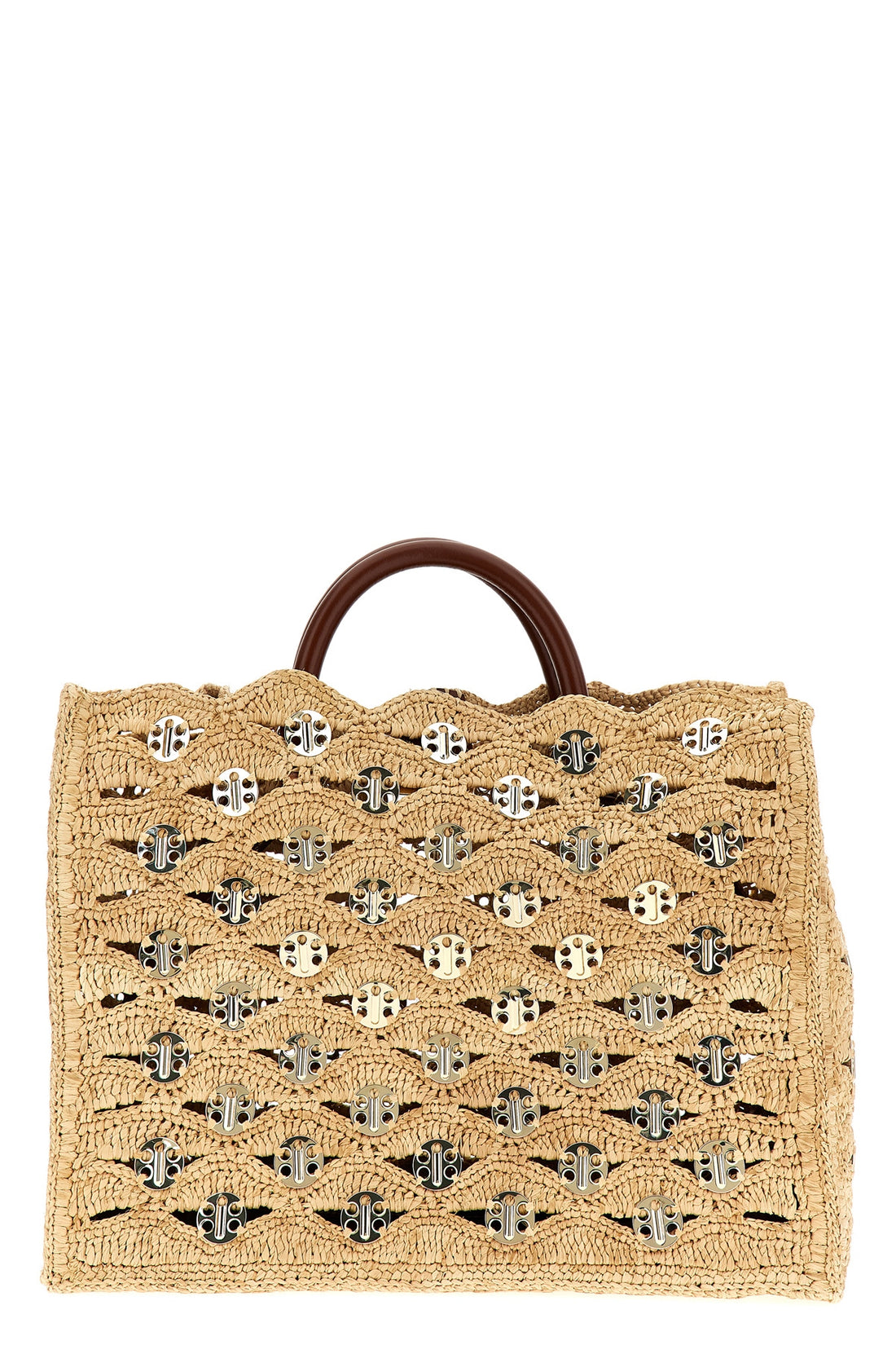 RABANNE OS 1969 raffia handbag