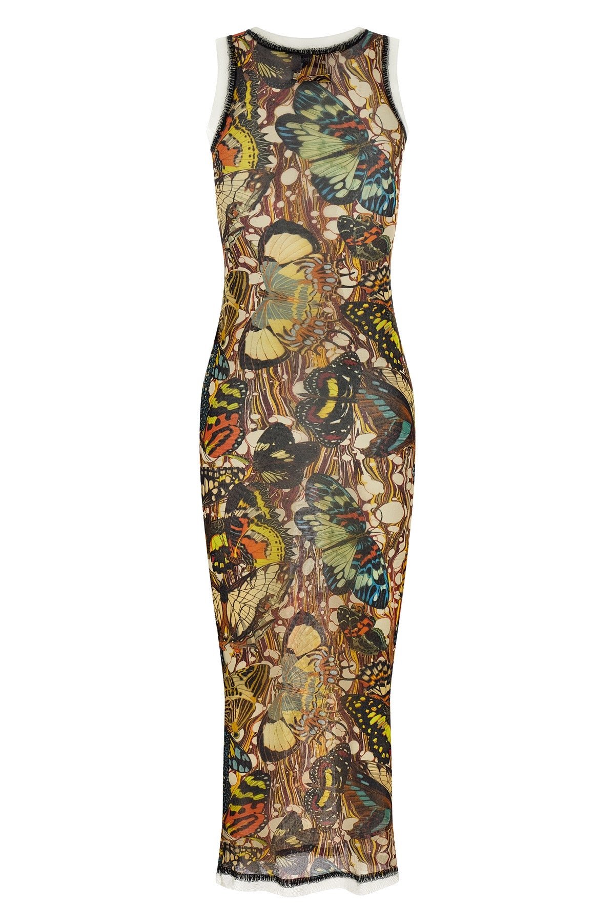 re-edition - the yellow butterfly all-over the yellow butterfly print stretc