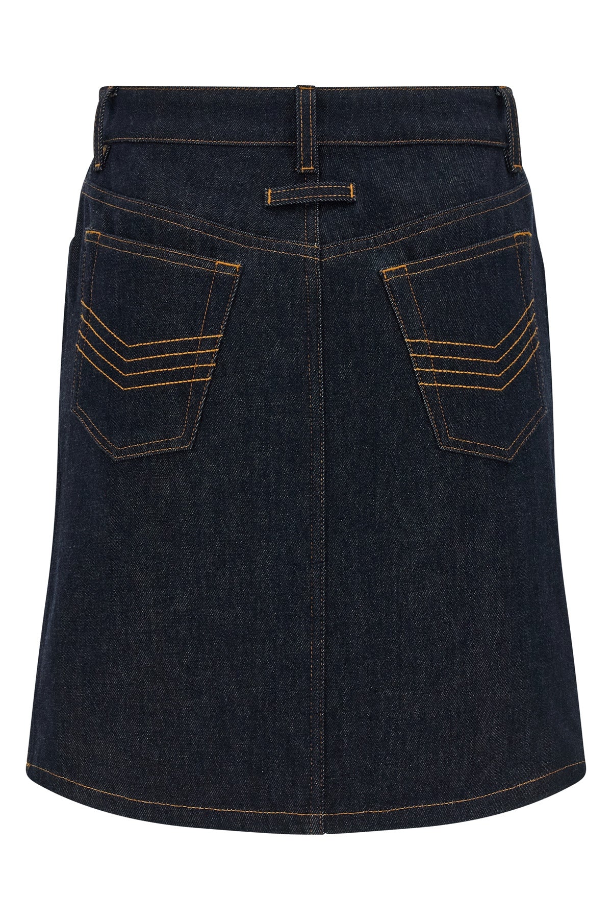 denim mini skirt