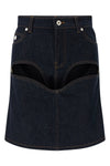 denim mini skirt