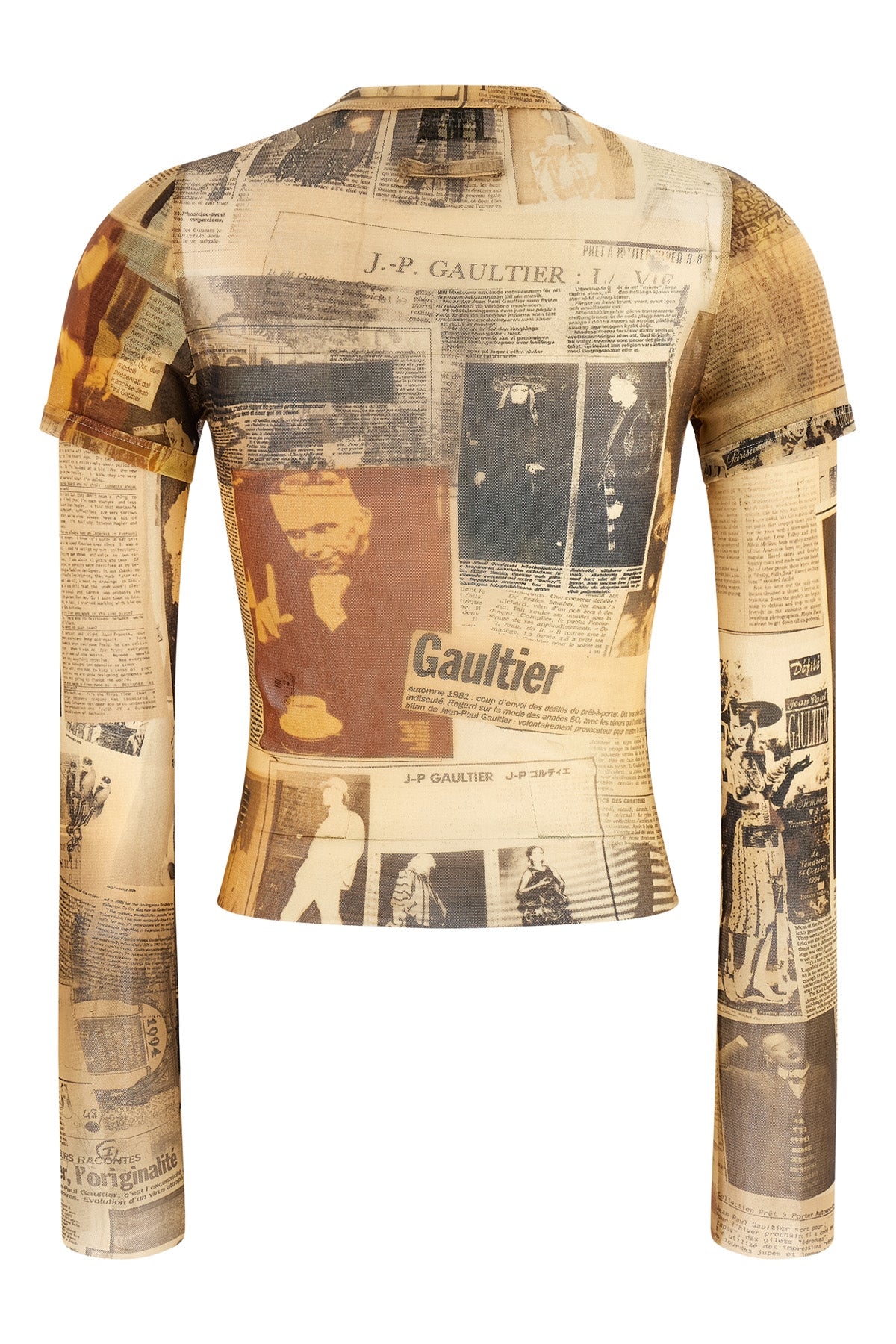 the journal double baby semi-transparent stretch tulle t-shirt