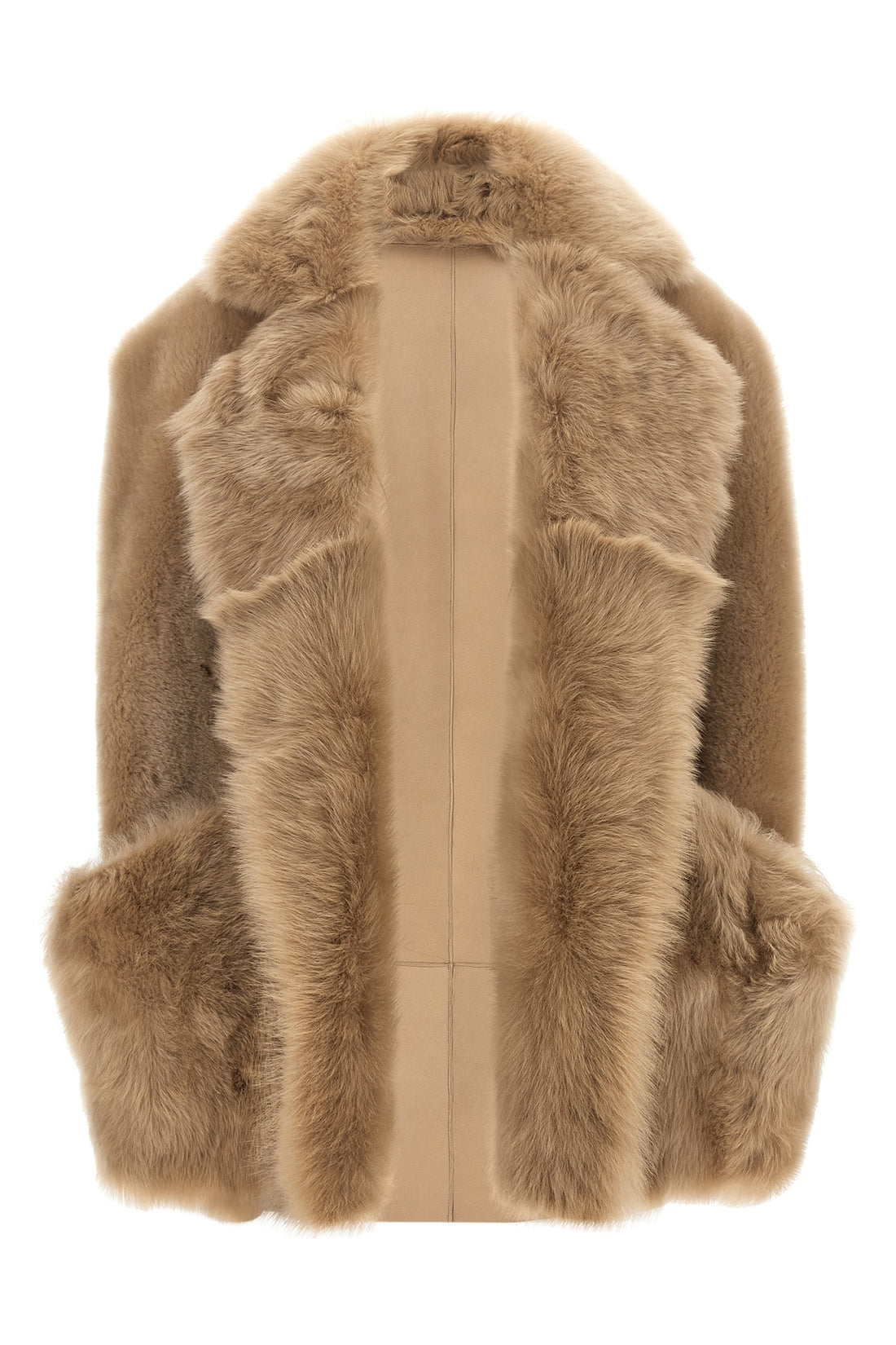 BLANCHA 38 the blancha vest in fine sheepskin is distinguished by a sleeveless silhouette