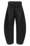 stone-washed cotton denim jeans