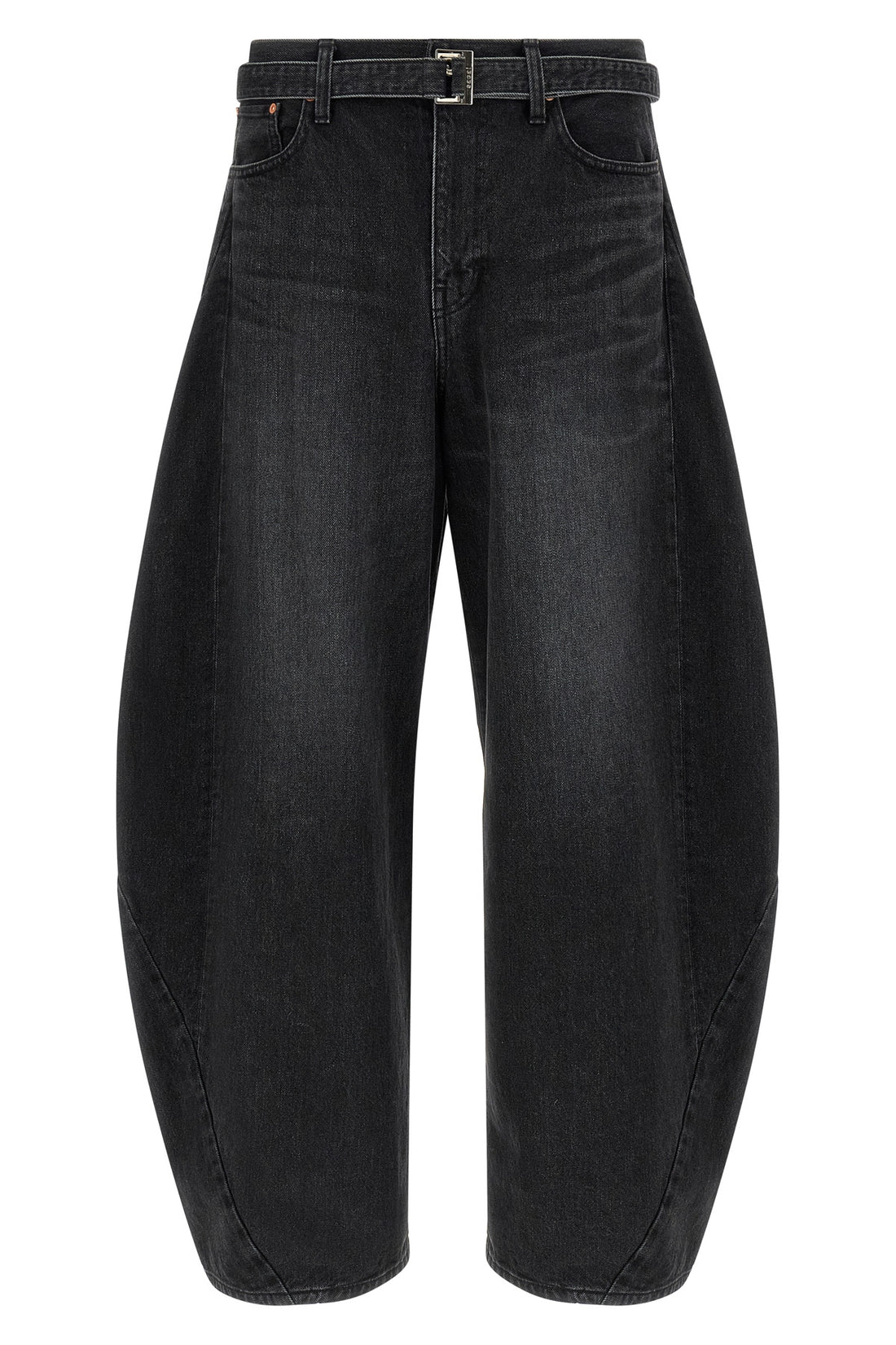 SACAI 3 stone-washed cotton denim jeans