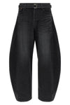 stone-washed cotton denim jeans
