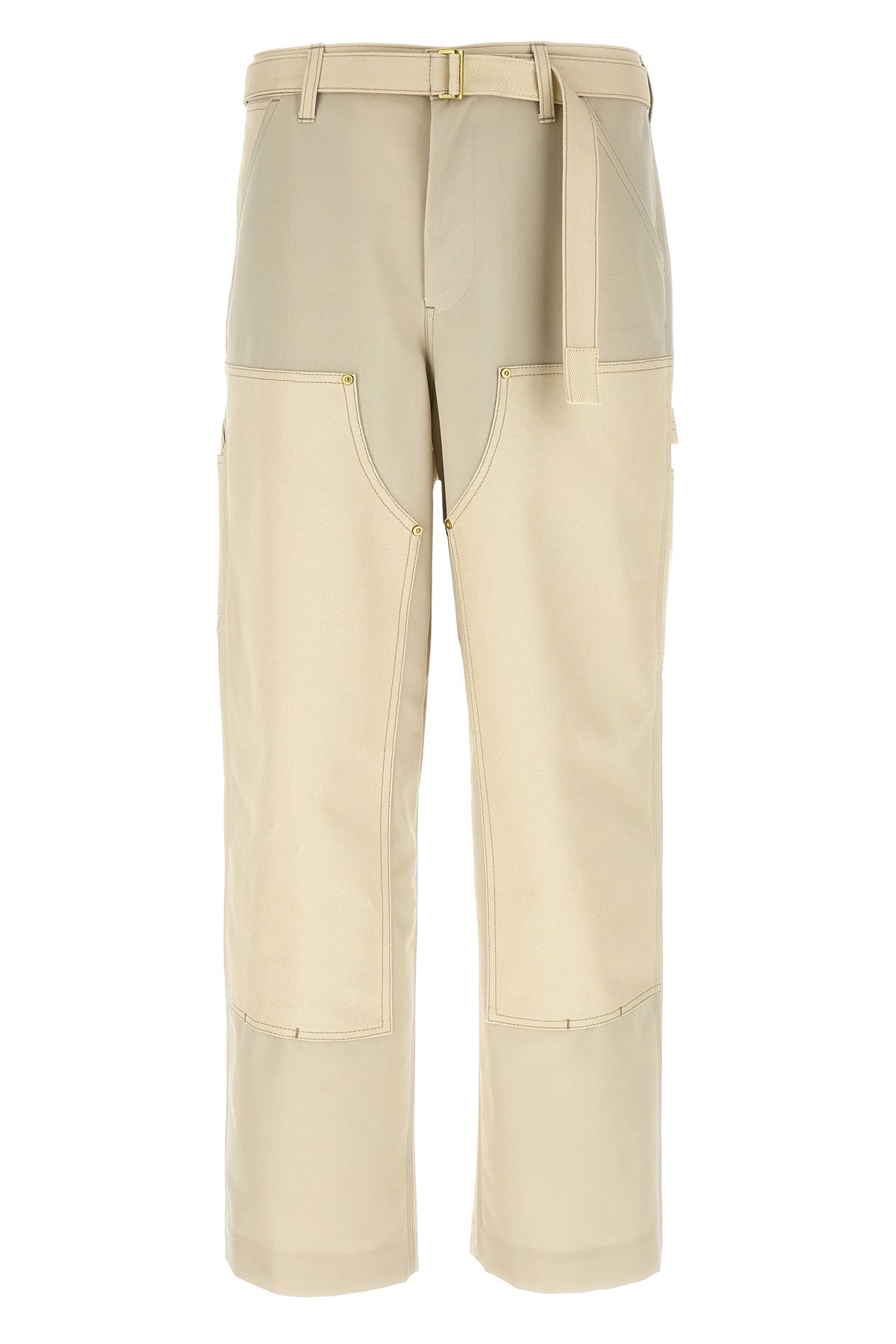 sacai x carhartt wip duck wool blend fabric pants