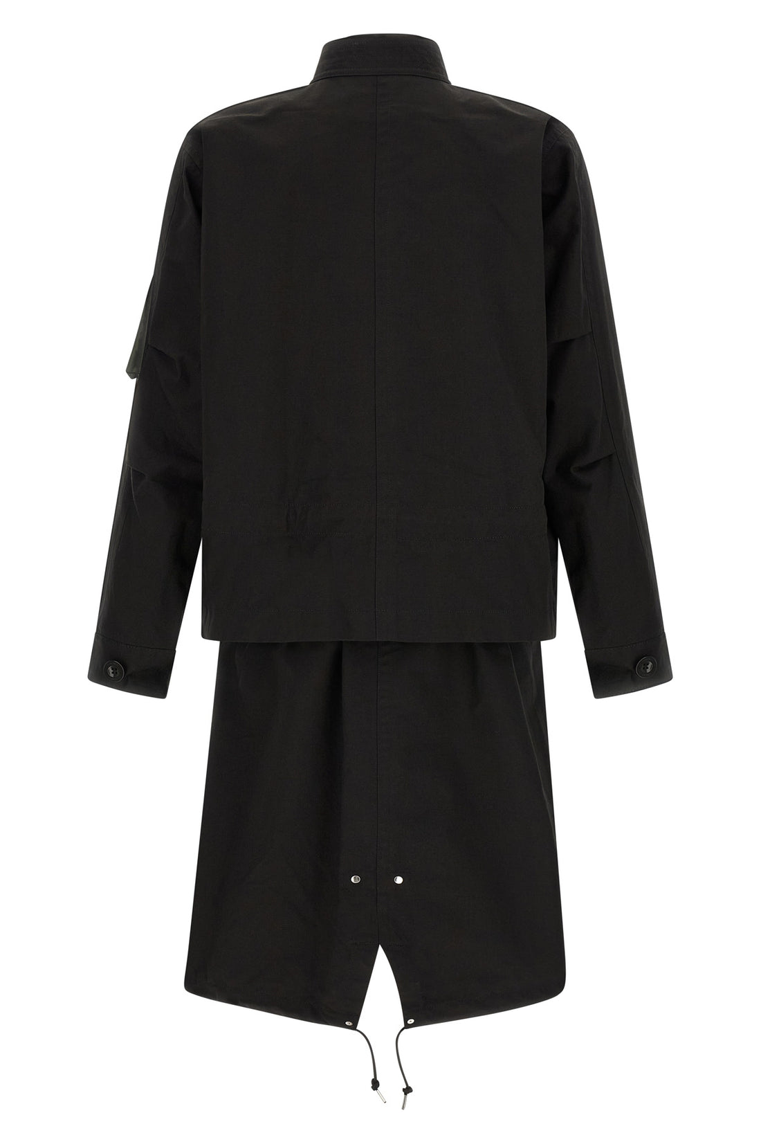 SACAI 2 the sacai nylon twill x rip stop coat