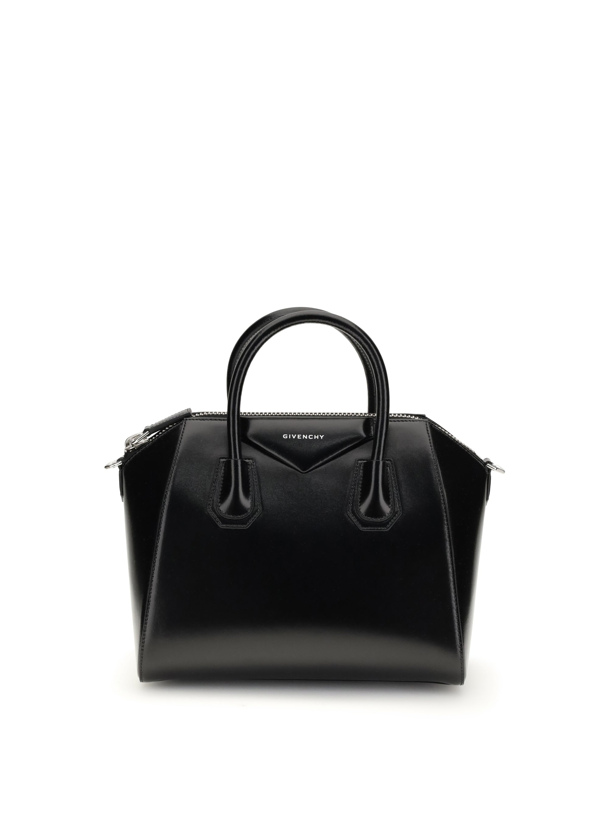 antigona small leather box handbag