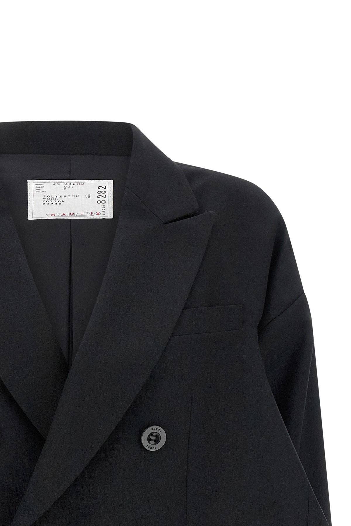 blazer in wool blend