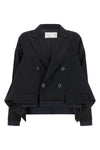 blazer in wool blend